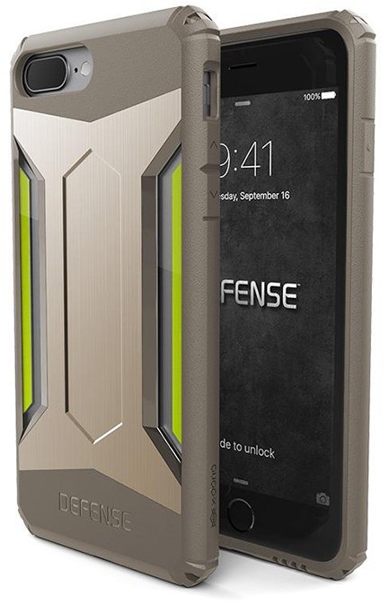 X-Doria Defense Gear metalowe etui na tył Apple iPhone 7 Plus NA TYŁ ZŁOTY ALUMINIUM