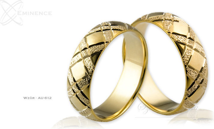 Eminence Obrączki ślubne - wzór Au-612