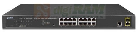 Planet GS-4210-16T2S Switch 16x GEth L2 + 2x SFP GS-4210-16T2S