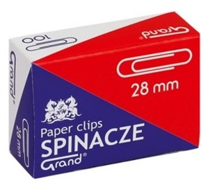 KW TRADE Spinacze biurowe okrągłe GRAND 28 mm 100 sztuk KW234