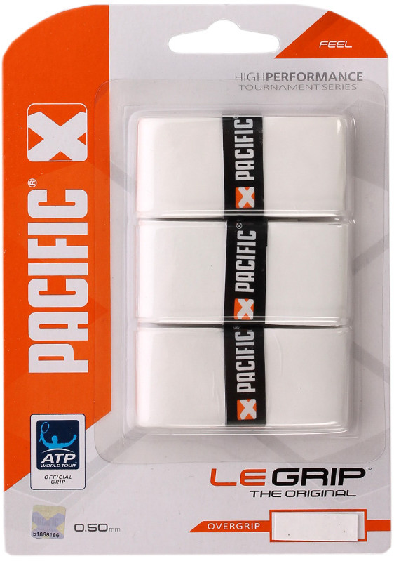 Pacific owijki tenisowe LE GRIP 3PACK WH 4015365127077