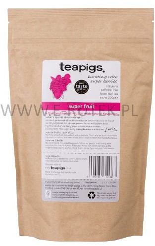 Teapigs Super Fruit herbata sypana 200g 1216