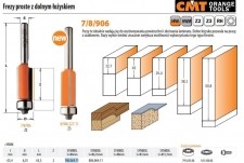 CMT FREZ PROSTY HM I=25,4 D=6,35 S=6 DOLNE ŁOŻYSKO CMT706.064.11
