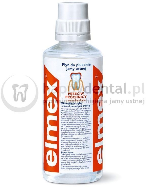 Elmex Gaba Classic 400ml - przeciw-próchnicowy płyn do płukania z aminofluorkiem