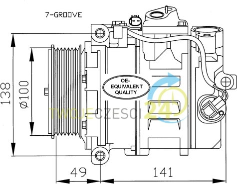 NRF Kompresor, klimatyzacja 32216