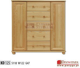 Drewmax Komoda sosnowa typ KD 125