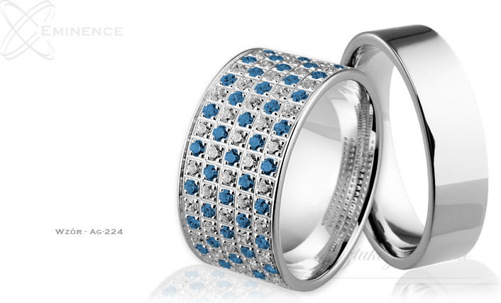 Eminence Obrączki srebrne - wzór Ag-224