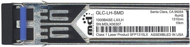 Cisco 1000base-lx/lh Sfp Transceiver Module Mmf/smf 1310nm Dom GLC-LH-SMD=