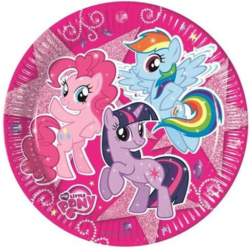 PROCOS Talerzyki urodzinowe My Little Pony Sparkle - 23 cm - 8 szt.