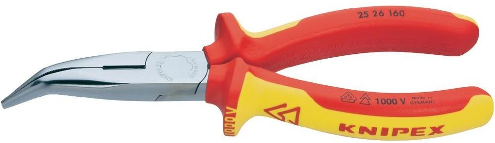 Фото - Кліщі / кусачки KNIPEX SZCZYPCE TNĄCE PÓŁOKRĄGŁE WYGIĘTE IZOLOWANE 160MM 