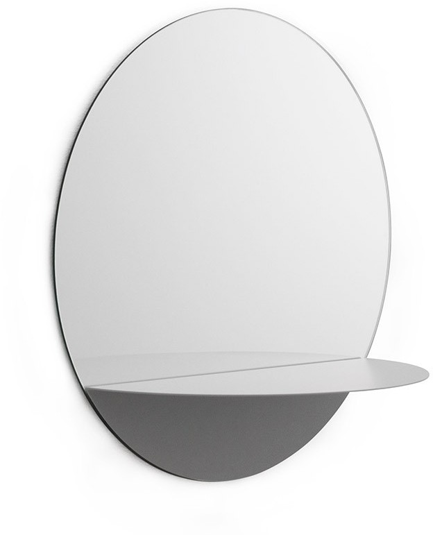 Normann Copenhagen Lustro Horizon okrągłe szare