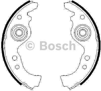 BOSCH Zesatw szczęk hamulcowych 0 986 487 030