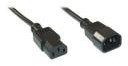InLine Kabel zasilający IEC C13 M/F, Czarny,3 m 16632B