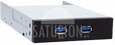 Chieftec MUB-3002 hub wewnętrzny 3,5 USB3.0 2 porty czarny