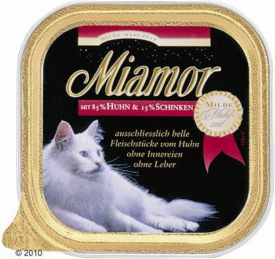 Miamor Mild, 6 x 100g - Kurczak i warzywa