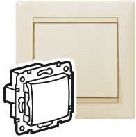 Legrand Valena - Łącznik jednobiegunowy krem 10 AX 774301