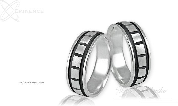 Eminence Obrączki srebrne - wzór Ag-038