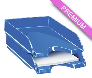 PBS Szufladka na biurko CEPPro Gloss, polistyren, niebieska PB432-1