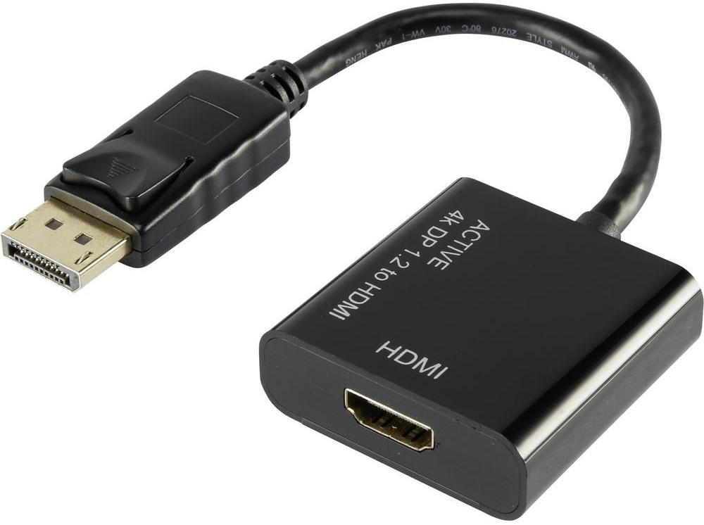 Renkforce Przejściówka adapter DisplayPort HDMI Renkforce 1407508 [1x Złącze męskie DisplayPort 1x Złącze żeńskie HDMI]