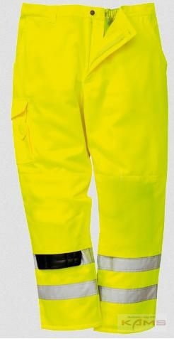 Portwest E046 Ostrzegawcze spodnie Bojówki - S-2XL.