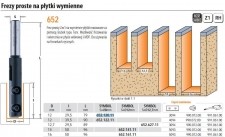 CMT FREZ DO DREWNA NA PŁYTKI WYMIENNE HM D=12 I=29,5 L=79 S=8 Z=1 CMT652.120.11