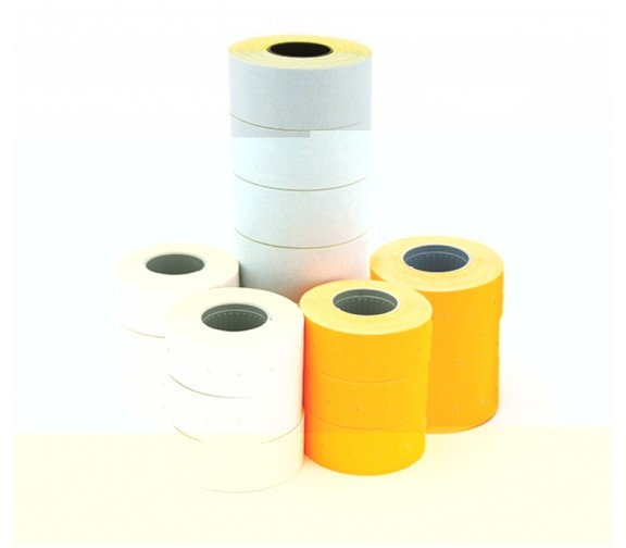 APLI Etykiety do metkownic dwurzędowe prostokątne 26x16mm białe usuwalne AP10091