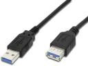 PremiumCord Kabel USB USB-A męskie - żeńskie1 m Czarny ku3paa1bk