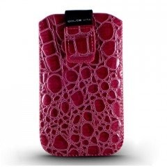 Dolce Vita Slim etui na Apple iPhone 5 Croco fuksja