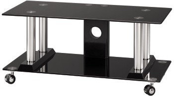 Hama Stolik RTV 900 mm 1 półka srebrno-czarny (20900)