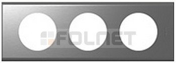 Legrand Celiane Ramka stal szlachetna x3 poz/pio 069103