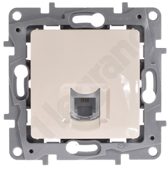 Legrand Gniazdo 1XRJ45 KAT.6 UTP kremowe 664873