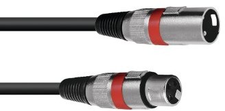 Omnitronic XLR wire IEC320Â 10Â m Czarny/czerwony 3022055R