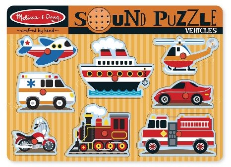 Melissa & Doug 10725 - Tönendes Puzzle - Fahrzeuge