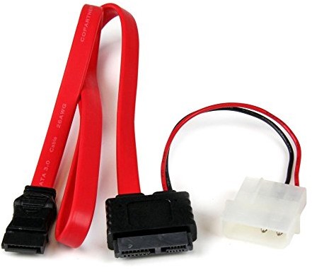 StarTech COM SLSATAF20 komputer wielofunkcyjny All-in-One SATA Slim Line przewód z wtyczką Molex SLSATAF20