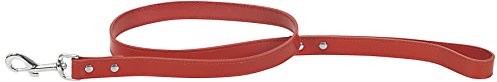 CHAPUIS SELLERIE Chapuis Sellerie Sla038 Hunde- Und Katzenleine - Leder-Imitat Rot - Breite 12 Mm - Länge 1 M - Größe  X