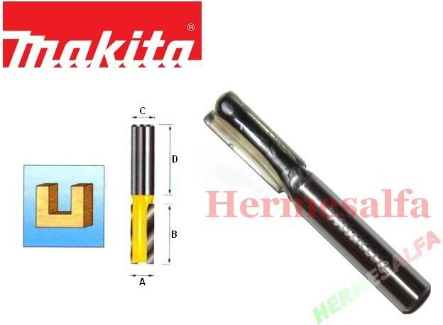 MAKITA FREZ DO DREWNA PROSTY 8mm D-10067 szerokość ostrza 8mm