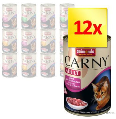 Animonda Zestaw mieszany Carny Adult, 12 x 400 g - 4 smaki, zestaw mieszany 1