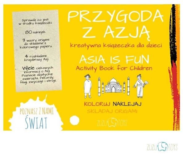 Zuzu Toys Przygoda z Azją - kreatywna książeczka 5902596568375