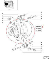 CNH ALTERNATOR NEW HOLLAND 85A 500364130