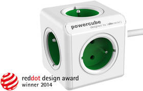 HBF Powercube Extended 5x zásuvka 1,5m Zielona