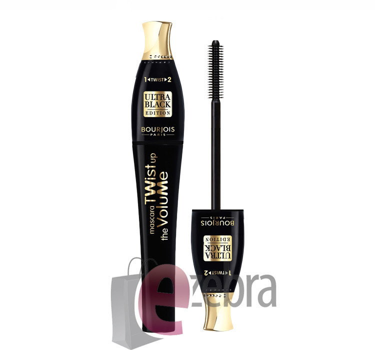 BOURJOIS tusz TWIST UP ULTRA czarny 52 NOWOŚĆ - ULTRA BLACK 52