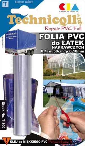 Technicoll Folia PVC do $191atek naprawczych 8,4cm/50cm/gr.0,18mm