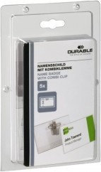 Durable Identyfikator 54x90 mm z agrafką