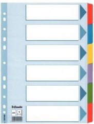 Esselte Przekładka kartonowe A4 1-6 Mylar 100168