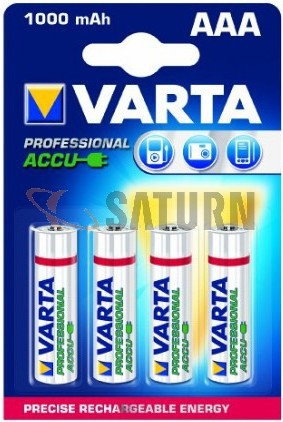 Varta Bateria Professional Accu 4 AAA 1000 mAh 5703 05703301404