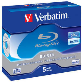 Verbatim Dysk BD-R DualLayer 50GB 6x 5 szt 43748)