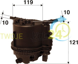VALEO Filtr paliwa 587501