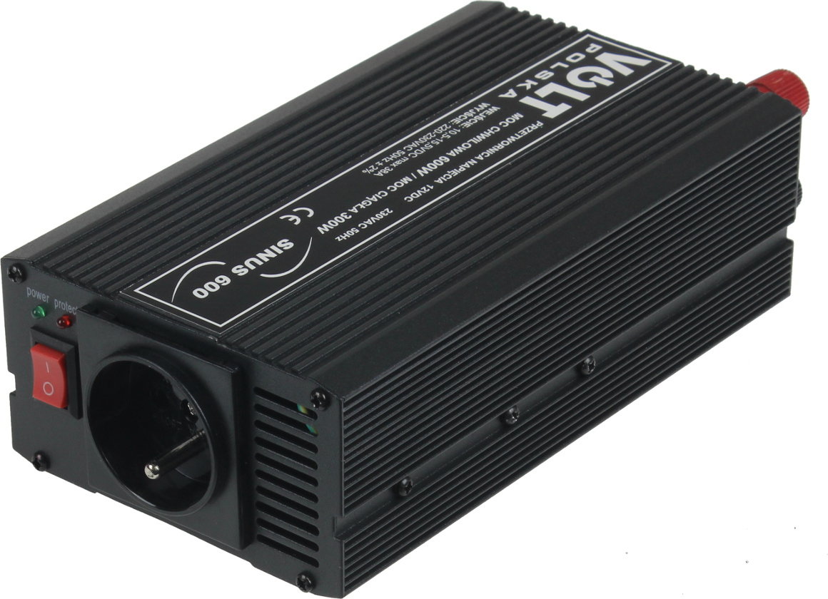 VOLT PRZETWORNICA SINUS 600 12V / 230V 300/600 W SINUS 600 12 V (SINUS 600 12V/230V)