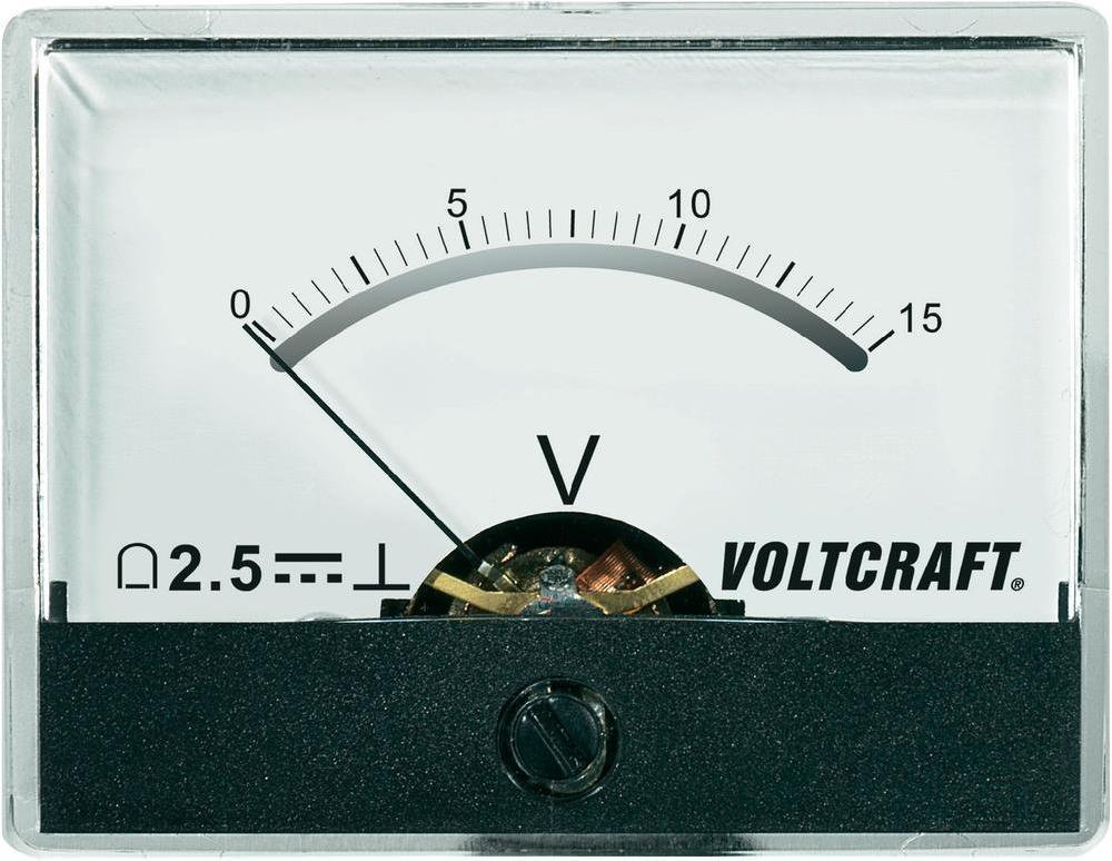VOLTCRAFT Analogowy wskaźnik panelowy AM-60X46/15V/DC