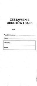Typograf Druk Zestawienie Obrotów i Sald (8k) 1/2 A4 k330 TP214